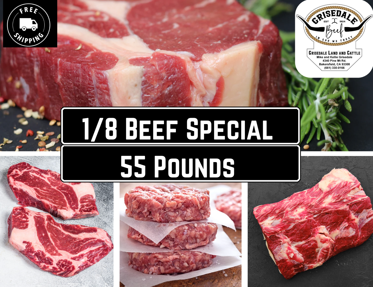 1/8 Beef Special!