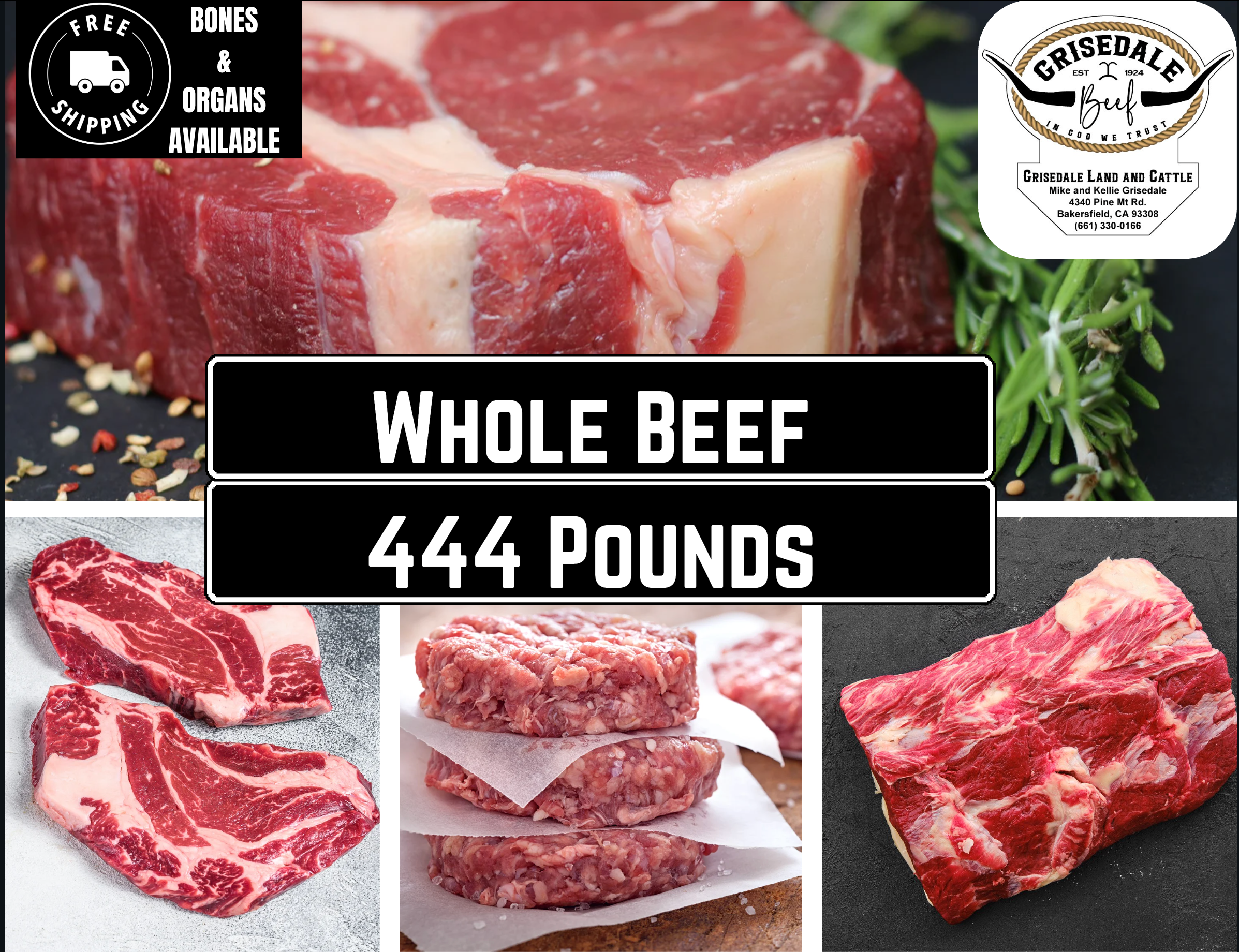 Whole Beef Deposit – Grisedale Ranch Beef
